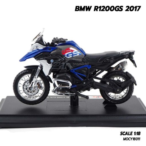 โมเดลมอเตอร์ไซด์ BMW R1200GS 2017 (Scale 1:18) ผลิตโดยแบรนด์ Maisto