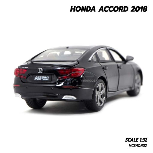 โมเดลรถ ฮอนด้า HONDA ACCORD 2018 สีดำ (1:32) โมเดลรถสมจริง