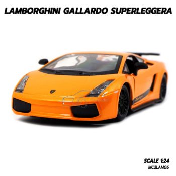 โมเดลรถ LAMBORGHINI GALLARDO SUPERLEGGERA สีส้ม (1:24)