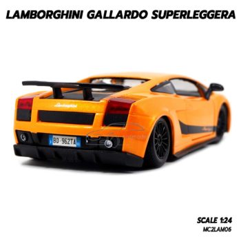 โมเดลรถ LAMBORGHINI GALLARDO SUPERLEGGERA สีส้ม (1:24) รถโมเดลเหมือนจริง