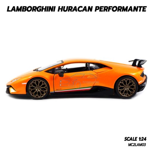 โมเดล LAMBORGHINI HURACAN PERFORMANTE สีส้ม (1:24) Diecast Models