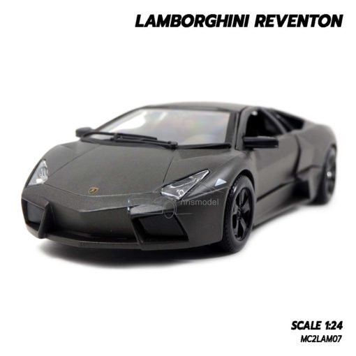 โมเดลรถ Lamborghini Reventon สีเทาดำ (1:24) Diecast Models