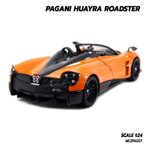 โมเดลรถ PAGANI HUAYRA ROADSTER สีส้ม (1:24) รถเหล็กโมเดล Diecast Model Car