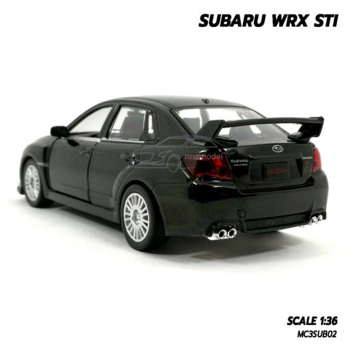 โมเดลรถ SUBARU WRX STI สีดำ (1:36) รถเหล็กประกอบสำเร็จ พร้อมตั้งโชว์