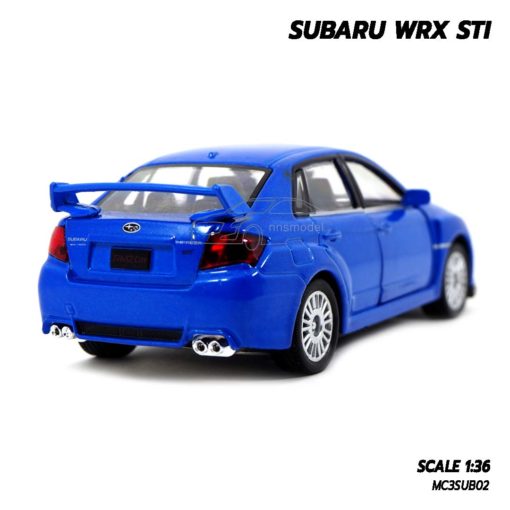 โมเดลรถ SUBARU WRX STI สีน้ำเงิน (1:36) รถโมเดล ราคาถูก