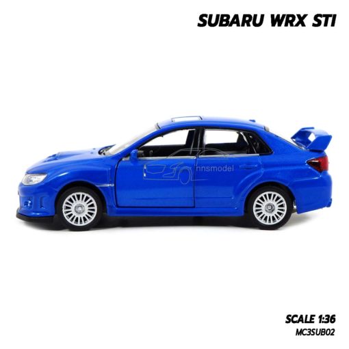โมเดลรถ SUBARU WRX STI สีน้ำเงิน (1:36) รถเหล็ก ราคาถูก