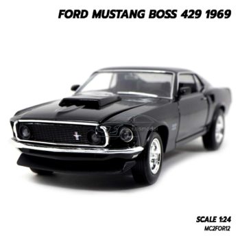 โมเดลรถ Ford Mustang Boss 429 1969 ส ดำ Scale 1 24