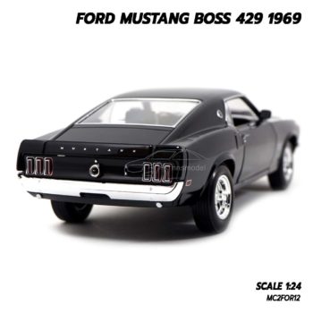 โมเดลรถ Ford Mustang Boss 429 1969 ส ดำ Scale 1 24