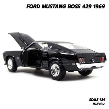 โมเดลรถ Ford Mustang Boss 429 1969 ส ดำ Scale 1 24