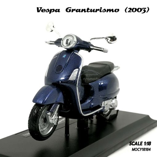 โมเดล VESPA GRANTURISMO 2003 สีน้ำเงิน (1:18)