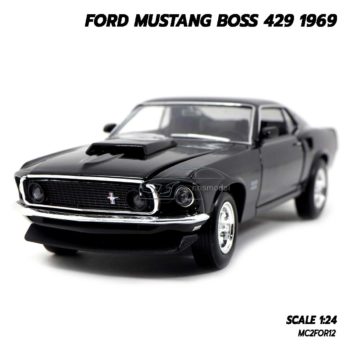 โมเดลฟอร์ดมัสแตง Ford Mustang Boss 429 1969 สีดำ (Scale 1/24)