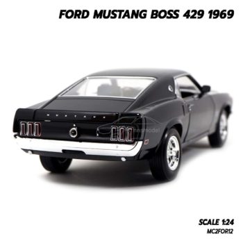 โมเดลฟอร์ดมัสแตง Ford Mustang Boss 429 1969 สีดำ (Scale 1/24) มัสแตงคลาสสิค สวยๆ
