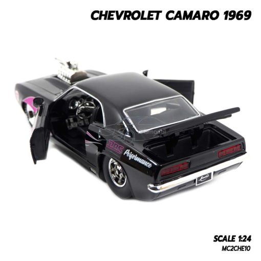 โมเดลรถ CHEVROLET CAMARO 1969 (Scale 1:24) เปิดฝากระโปรงท้ายรถได้