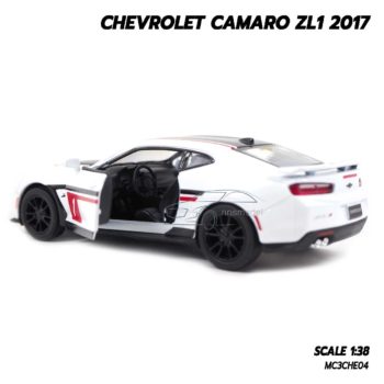 โมเดลรถ Chevrolet Camaro ZL1 2017 สีขาว (1:38) ภายในรถเหมือนจริง