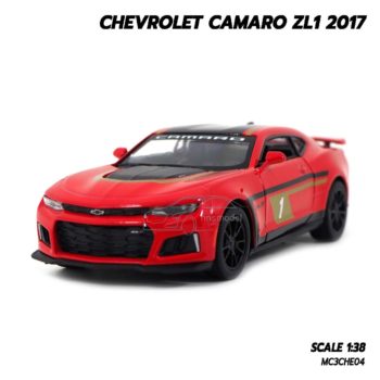 โมเดลรถ Chevrolet Camaro ZL1 2017 สีแดง (1:38) โมเดลรถของเล่น