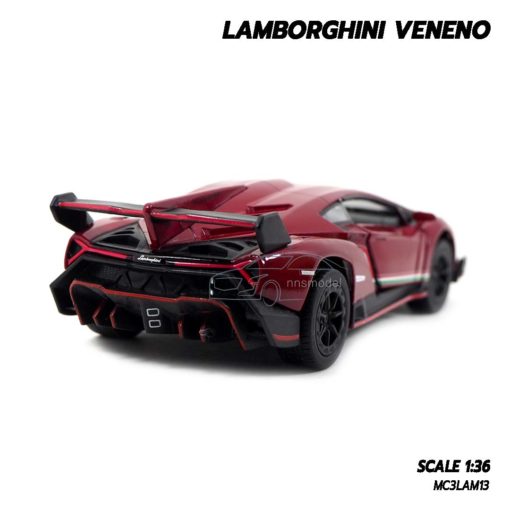 โมเดลรถ Lamborghini Veneno สีแดง รถเหล็ก ราคาถูก