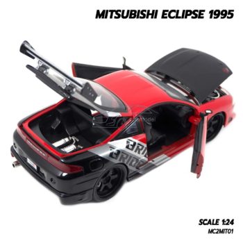 โมเดลรถ MITSUBISHI ECLIPSE 1995 (1:24) เปิดได้ครบ