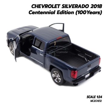 โมเดลรถกระบะ เชฟวี่ Silverado 2018 (1:24) รุ่นฉลอง 100 ปี โมเดลจำลองเหมือนจริง