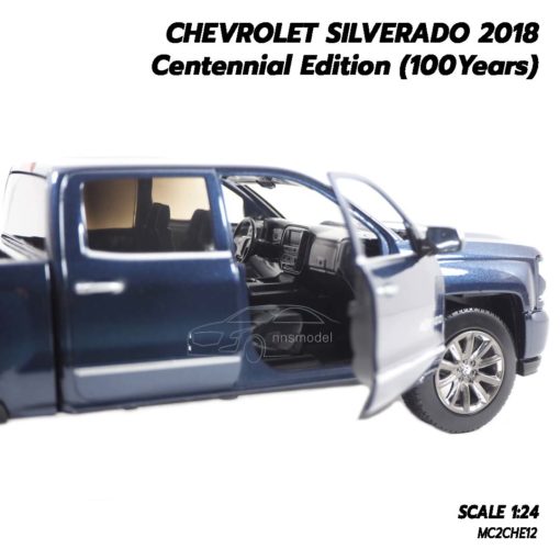 โมเดลรถกระบะ เชฟวี่ Silverado 2018 (1:24) โมเดลลิขสิทธิแท้