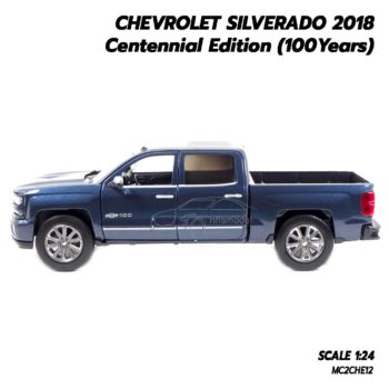 โมเดลรถกระบะ เชฟวี่ Silverado 2018 (1:24) โมเดลรถกระบะ 4 ประตู