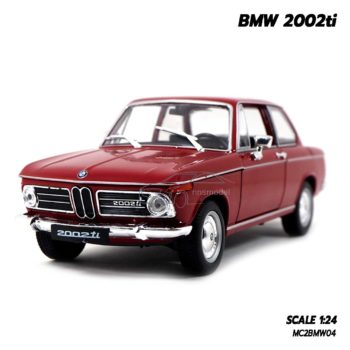 โมเดลรถคลาสสิค BMW 2002ti สีแดง (Scale 1/24)