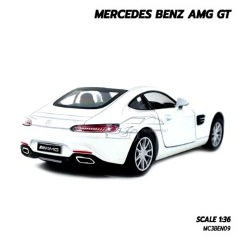 โมเดลรถเบนซ์ MERCEDES BENZ AMG GT (1:36) สีขาว รถเหล็กเหมือนจริง