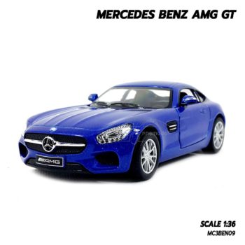 โมเดลรถเบนซ์ MERCEDES BENZ AMG GT (1:36) น้ำเงิน โมเดลรถจำลองเหมือนจริง