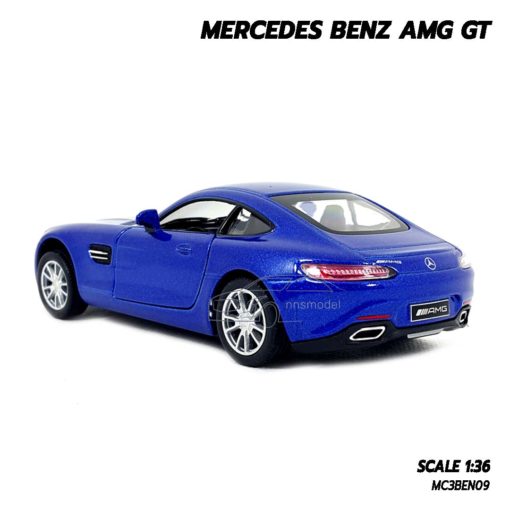 โมเดลรถเบนซ์ MERCEDES BENZ AMG GT (1:36) น้ำเงิน ขายส่งโมเดลรถ