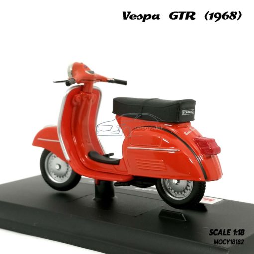 โมเดลเวสป้า VESPA GTR 1968 สีส้ม (1:18) โมเดลจำลองเหมือนจริง พร้อมตั้งโชว์