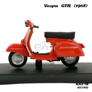 โมเดลเวสป้า VESPA GTR 1968 สีส้ม (1:18) มาพร้อมกล่องแพคเกจ