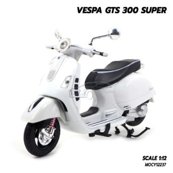 โมเดลเวสป้า VESPA GTS 300 SUPER สีขาว (Scale 1:12)
