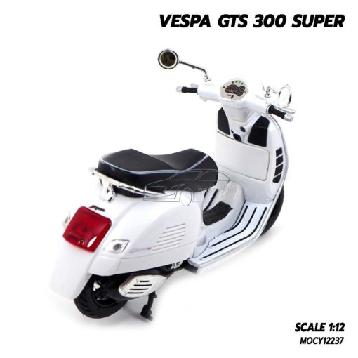 โมเดลเวสป้า VESPA GTS 300 SUPER สีขาว (Scale 1:12) Vespa Models ประกอบสำเร็จ