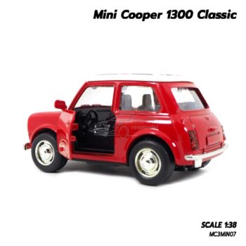 โมเดลรถมินิคูเปอร์ Mini Cooper 1300 Classic (1:38) ภายในเหมือนจริง