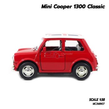 โมเดลรถมินิคูเปอร์ Mini Cooper 1300 Classic (1:38) พร้อมตั้งโชว์