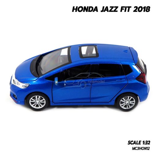 โมเดลรถแจ๊ส 2018 สีน้ำเงิน (1:32) honda jazz club
