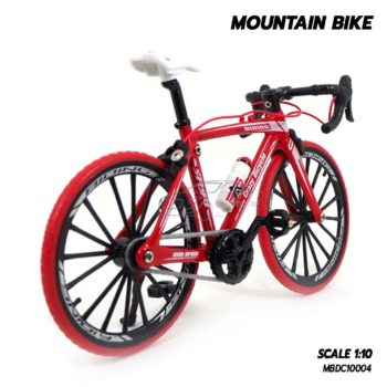โมเดลจักรยาน MOUNTAIN BIKE สีแดง โมเดลประกอบสำเร็จ สวยน่าสะสม