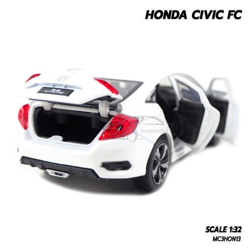 โมเดลรถ HONDA CIVIC FC สีขาว (1:32) รถโมเดลเหมือนจริง มีเสียงมีไฟ