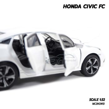 โมเดลรถ HONDA CIVIC FC สีขาว (1:32) ภายในรถเหมือนจริง