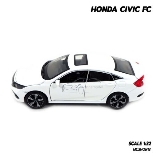 โมเดลรถ HONDA CIVIC FC สีขาว (1:32) โมเดลรถประกอบสำเร็จ