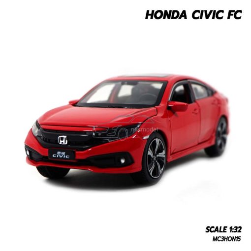 โมเดลรถ HONDA CIVIC FC สีแดง (1:32) โมเดลจำลองเหมือนจริง