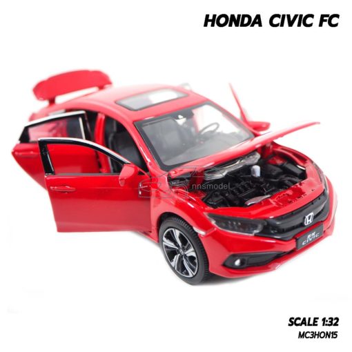โมเดลรถ HONDA CIVIC FC สีแดง (1:32) เปิดฝากระโปรงหน้าได้