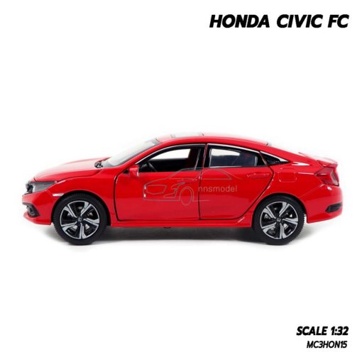 โมเดลรถ HONDA CIVIC FC สีแดง (1:32) โมเดลรถเหล็ก พร้อมตั้งโชว์