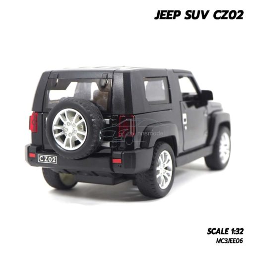 โมเดลรถจิ๊บ Jeep Models SUV CZ02 สีดำ โมเดลประกอบสำเร็จ