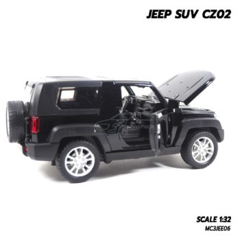 โมเดลรถจิ๊บ Jeep Models SUV CZ02 สีดำ มีเสียงมีไฟ