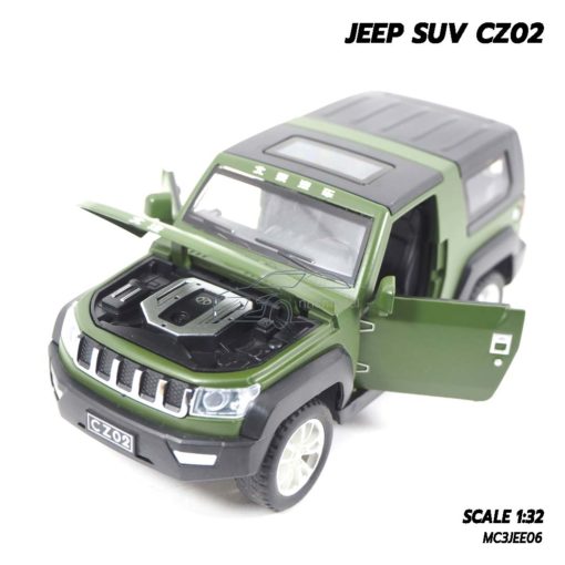 Jeep Models โมเดลรถเหล็ก เปิดฝากระโปรงหน้ารถได้