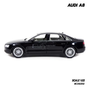 โมเดลรถเหล็ก AUDI A8 สีดำ (1:32) รถเหล็กราคาถูก