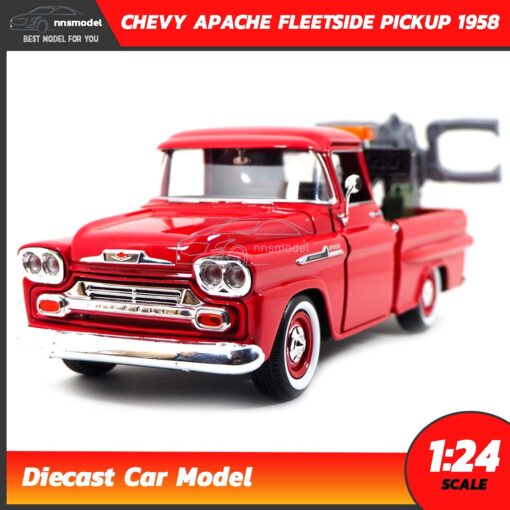 โมเดลรถยก CHEVY APACHE FLEETSIDE PICKUP 1958 (Scale 1:24)