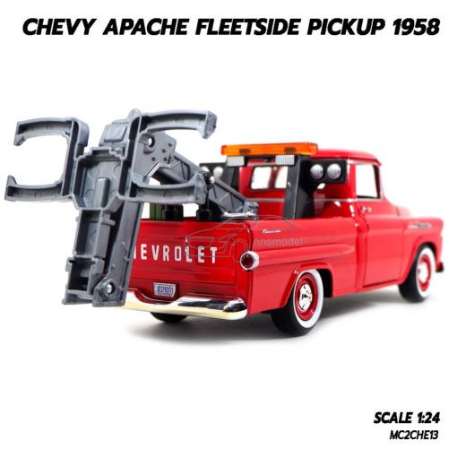 โมเดลรถ CHEVY APACHE FLEETSIDE PICKUP 1958 (1:24) โมเดลรถยก ประกอบสำเร็จ