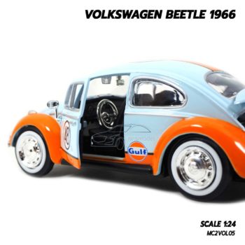 โมเดลรถ VOLKSWAGEN BEETLE 1966 No.48 (1:24) ภายในรถจำลองเหมือนจริง