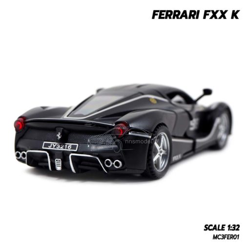 โมเดลรถเหล็ก FERRARI FXX K สีดำด้านเทา (Scale 1:32) ประกอบสำเร็จ